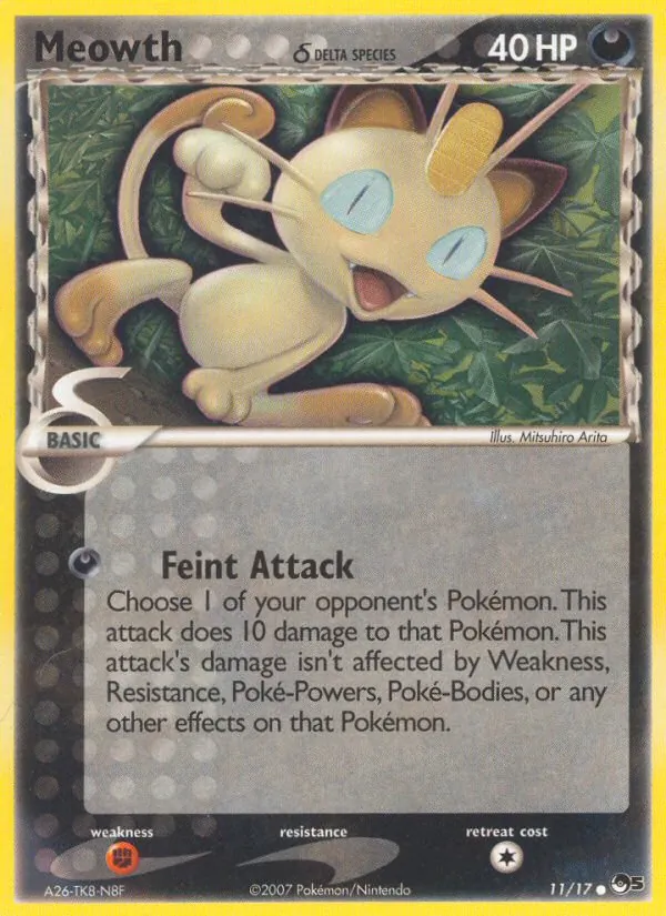 Meowth δ #11, POP Series 5 Non Holo, TCGdex reference