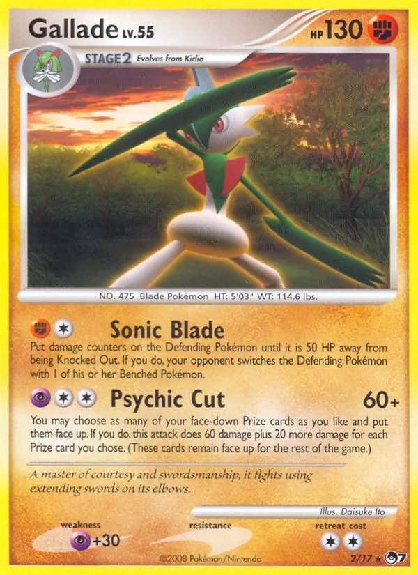 Gallade #2, POP Series 7 Non Holo, TCGdex reference