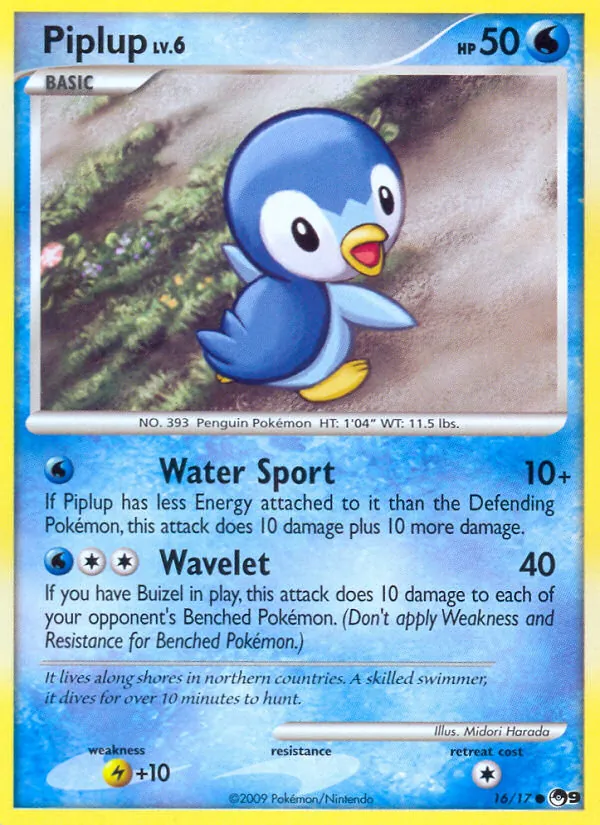 Piplup #16, POP Series 9 Non Holo, TCGdex reference