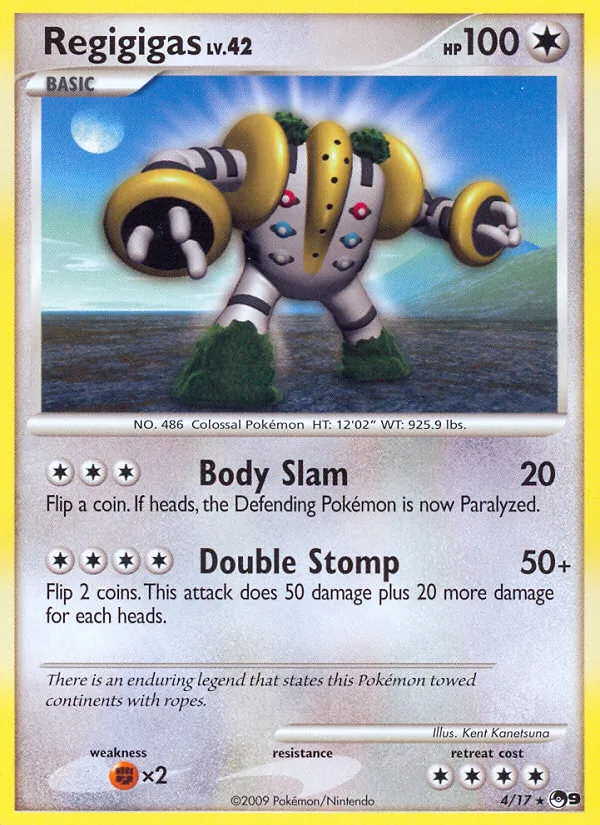 Regigigas #4, POP Series 9 Non Holo, TCGdex reference