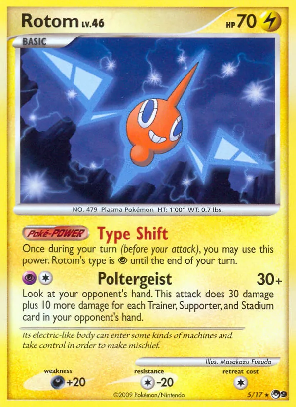 Rotom #5, POP Series 9 Non Holo, TCGdex reference
