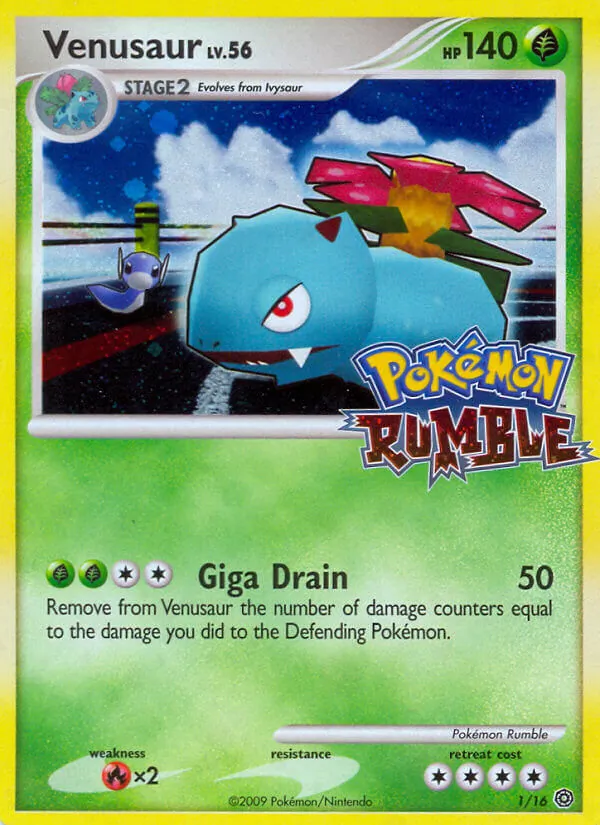 Venusaur #1, Pokémon Rumble Standard print, TCGdex reference