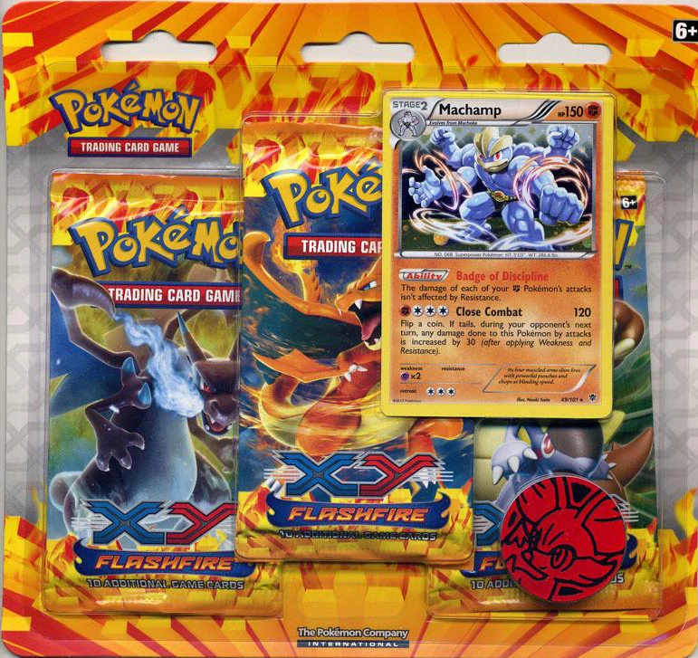 Flashfire Three Pack Blisters (Machamp)