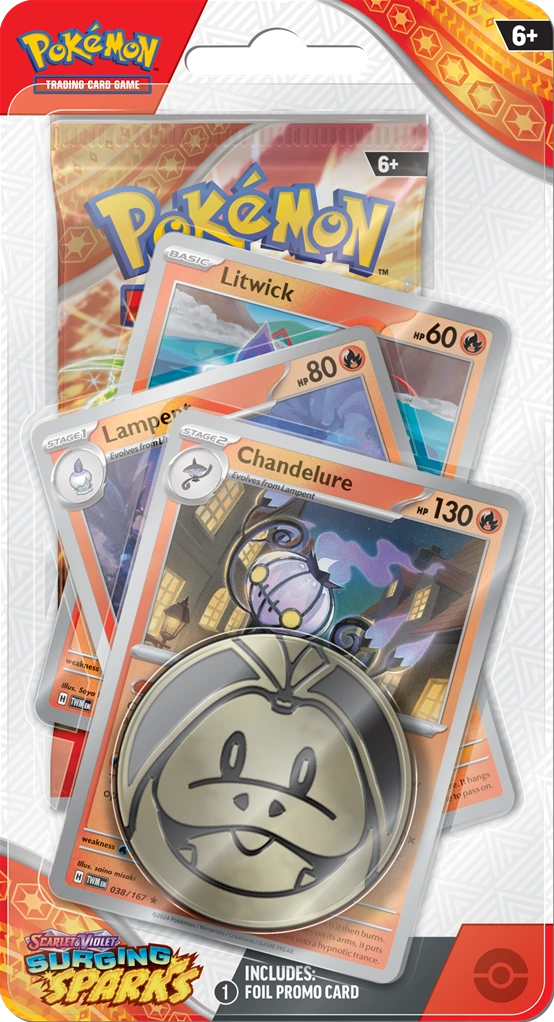 Surging Sparks Checklane Blister (Chandelure)