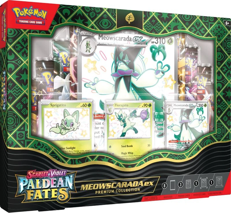 Paldean Fates Meowscarada ex Premium Collection