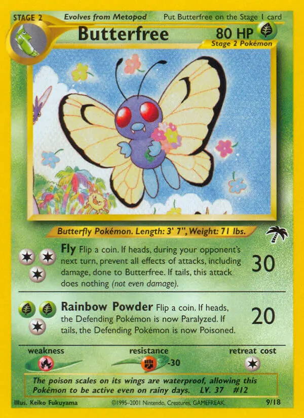 Butterfree 9/18 Southern Islands reference