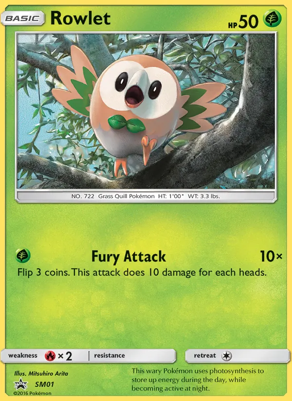 Rowlet #SM01, SM Black Star Holo, TCGdex reference