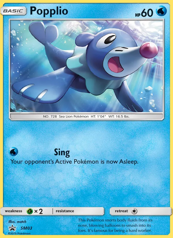 Popplio #SM03, SM Black Star Holo, TCGdex reference
