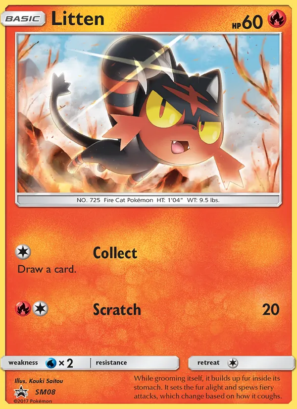 Litten #SM08, SM Black Star Holo, TCGdex reference