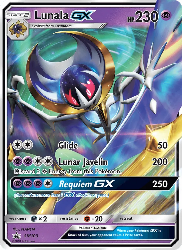 Lunala GX #SM103, SM Black Star Holo, TCGdex reference