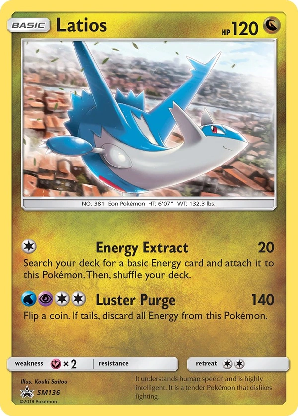 Latios #SM136, English SM Black Star Promos promo, reference image