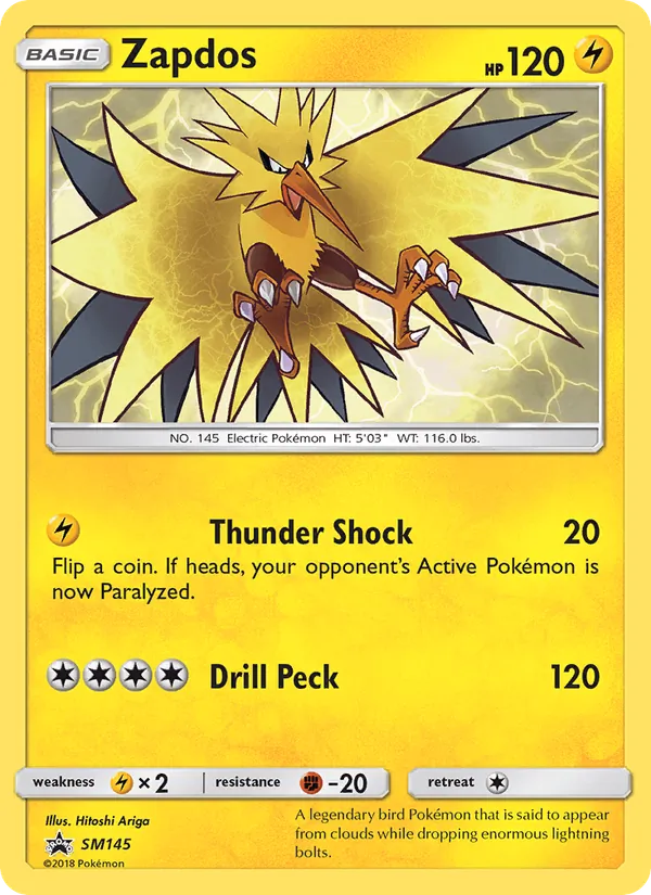 Zapdos #SM145, SM Black Star Holo, TCGdex reference