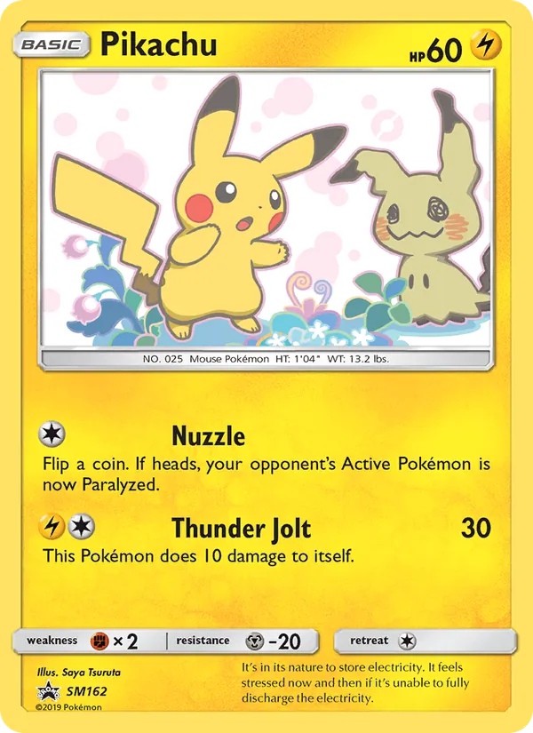 Pikachu #SM162, SM Black Star Holo, TCGdex reference