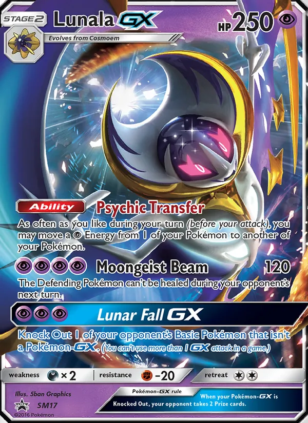 Lunala GX #SM17, SM Black Star Holo, TCGdex reference