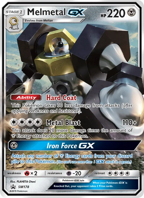 Melmetal GX #SM178, SM Black Star Holo, TCGdex reference