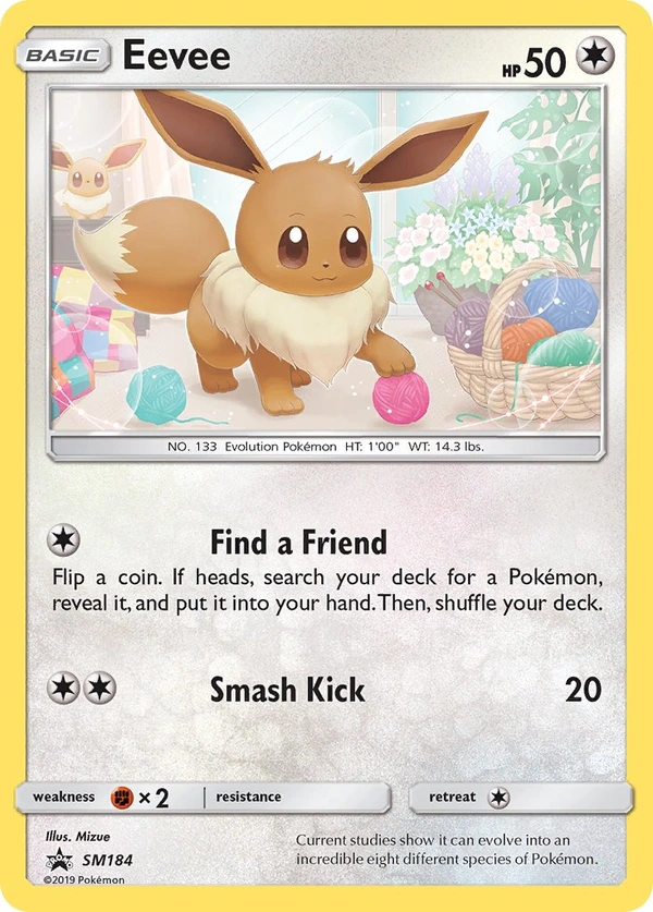 Eevee #SM184, English SM Black Star Promos promo, reference image