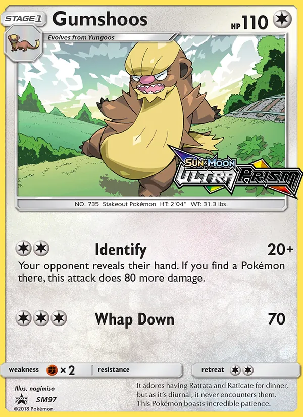 Gumshoos SM97, prerelease base reference scan