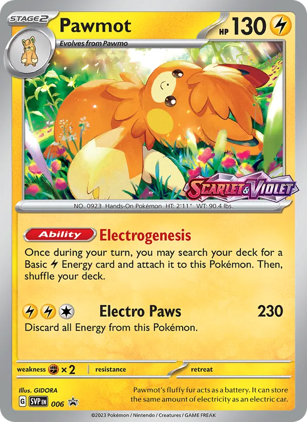Pawmot 006, prerelease base reference scan