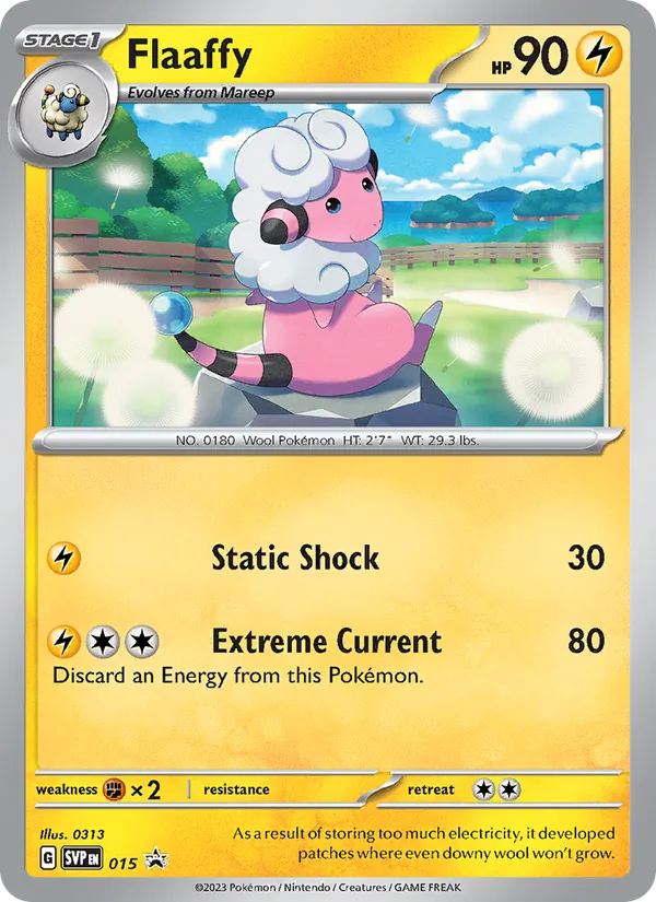 Flaaffy #015, SWSH Black Star Holo, TCGdex reference