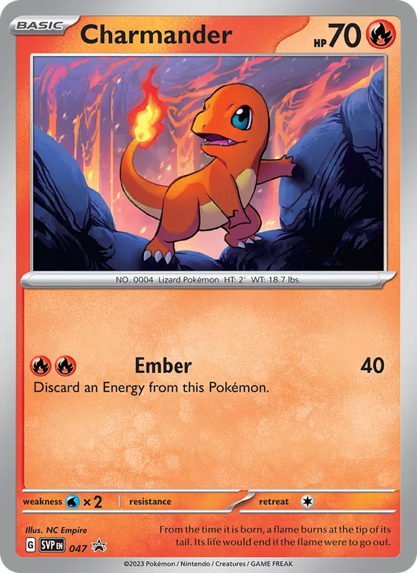 Charmander #047, SWSH Black Star Holo, TCGdex reference