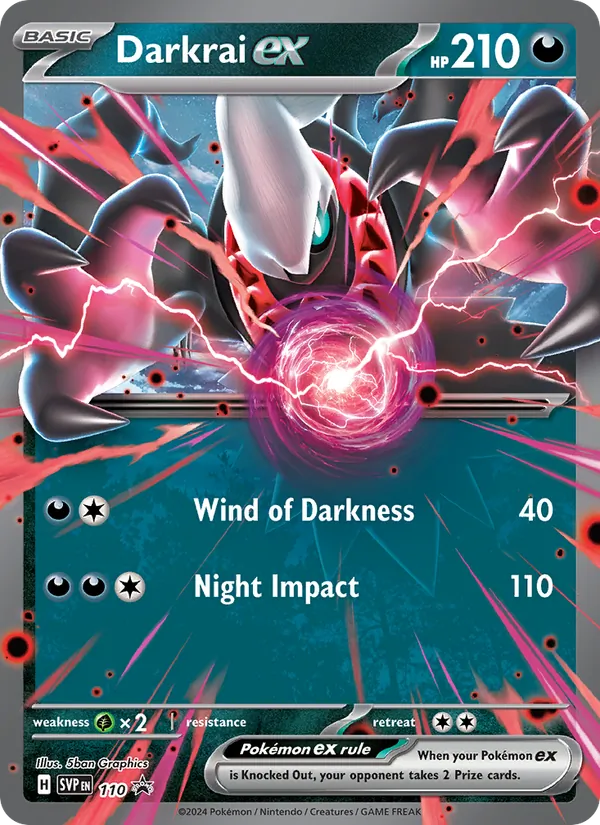 Darkrai ex #110, SWSH Black Star Holo, TCGdex reference