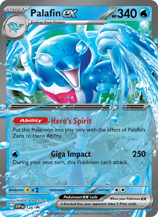 Palafin ex #126, SWSH Black Star Holo, TCGdex reference