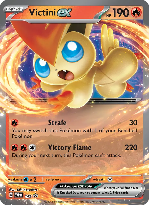 Victini ex #142, SWSH Black Star Holo, TCGdex reference