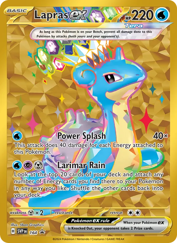Lapras ex #164, SWSH Black Star Holo, TCGdex reference