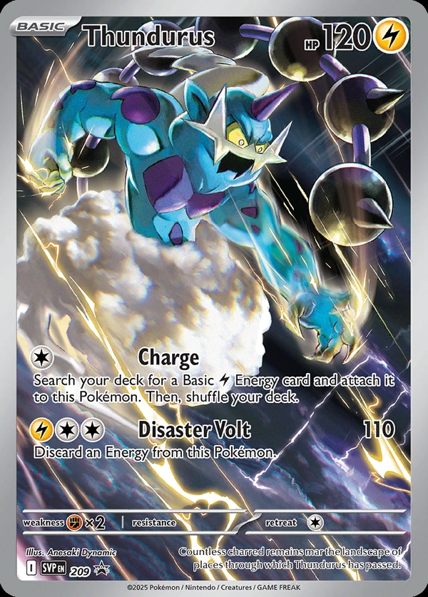 Thundurus #209, English SVP Black Star Promos promo, reference image