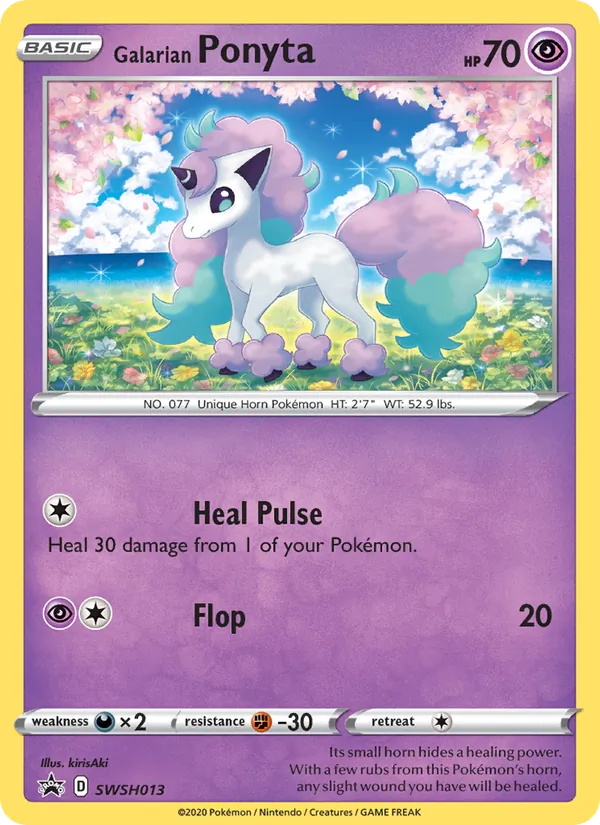 Galarian Ponyta #SWSH013, SWSH Black Star Promos English Holo, TCGdex reference