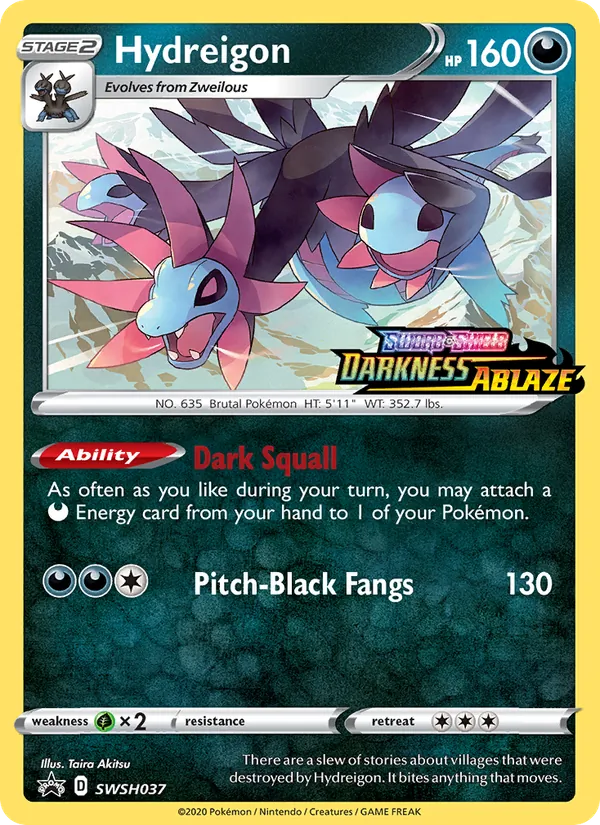Hydreigon SWSH037, prerelease base reference scan