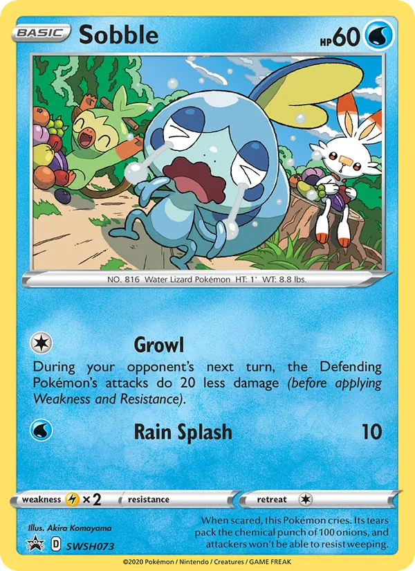 Sobble #SWSH073, SWSH Black Star Holo, TCGdex reference