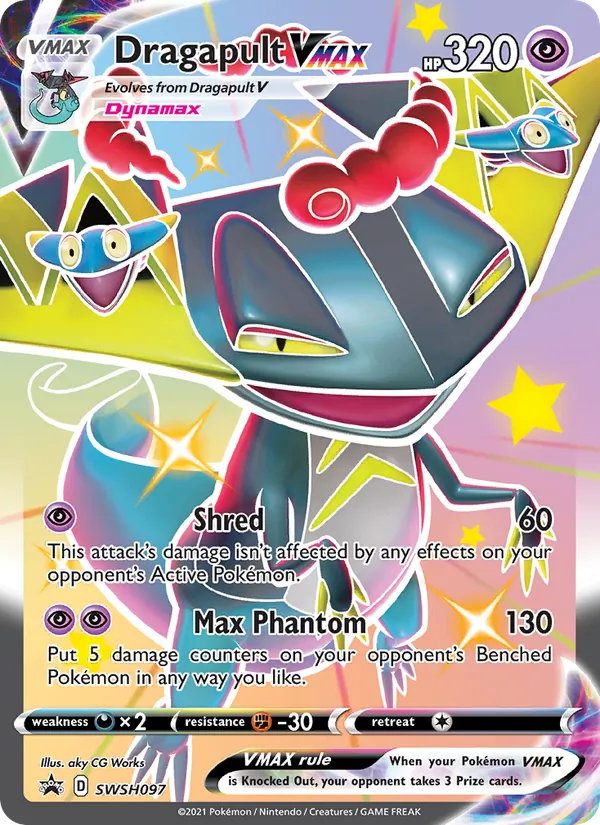 Dragapult VMAX #SWSH097, SWSH Black Star Promos English Holo, TCGdex reference
