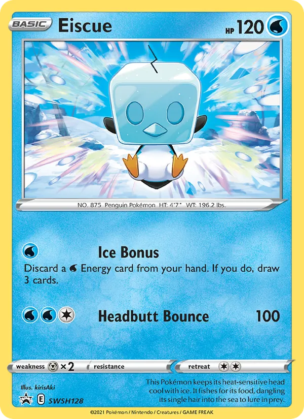 Eiscue #SWSH128, SWSH Black Star Holo, TCGdex reference