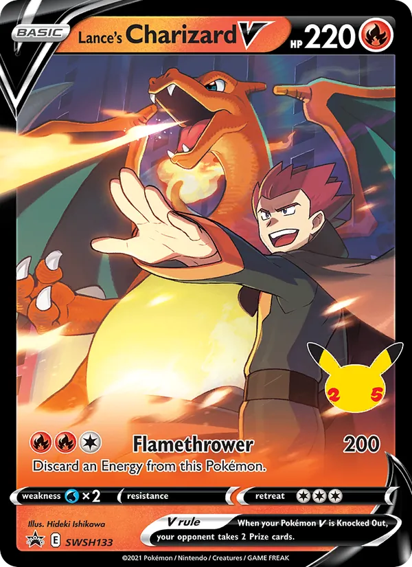 Lance's Charizard V #SWSH133, SWSH Black Star Promos English Holo, TCGdex reference