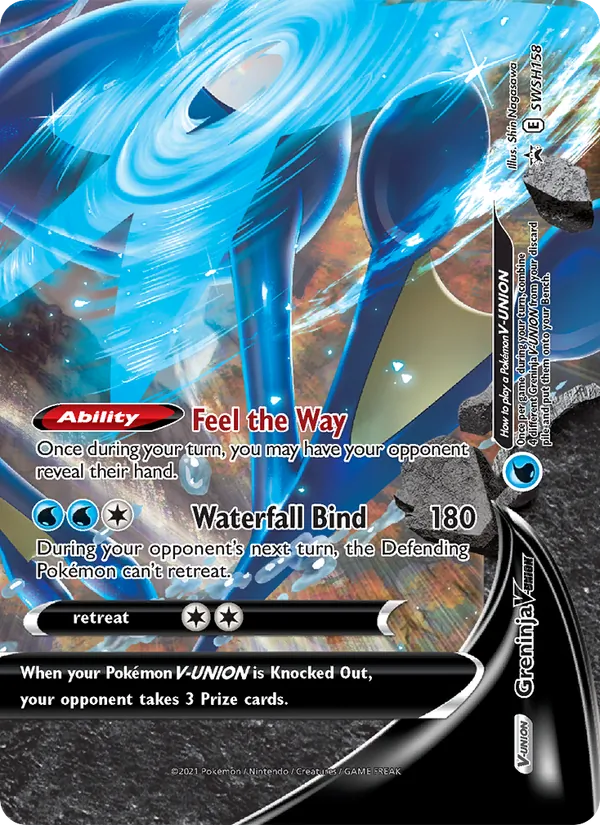 Greninja V-UNION #SWSH158, SWSH Black Star Promos English Holo, TCGdex reference