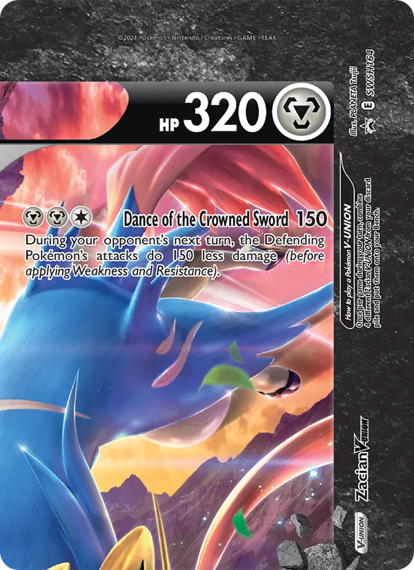 Zacian V-UNION #SWSH164, SWSH Black Star Holo, TCGdex reference
