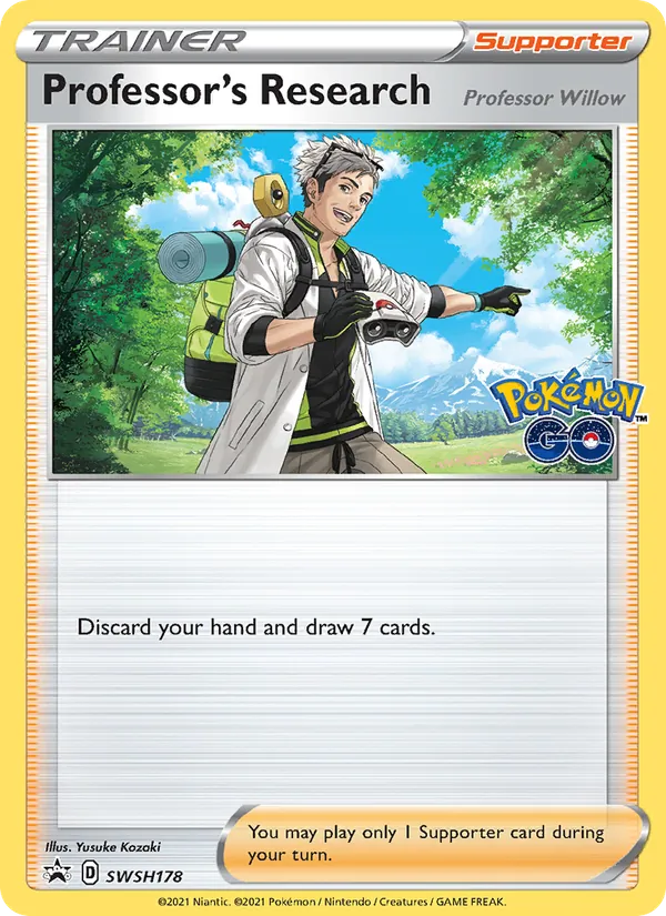 Professor's Research #SWSH178, SWSH Black Star Promos English Professor Willow, TCGdex reference