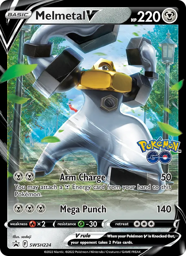 Melmetal V #SWSH224, SWSH Black Star Holo, TCGdex reference