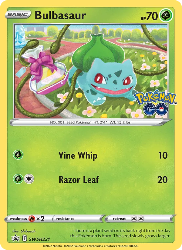 Bulbasaur #SWSH231, SWSH Black Star Holo, TCGdex reference