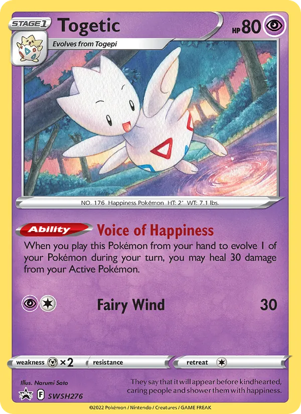 Togetic #SWSH276, SWSH Black Star Promos English Holo, TCGdex reference