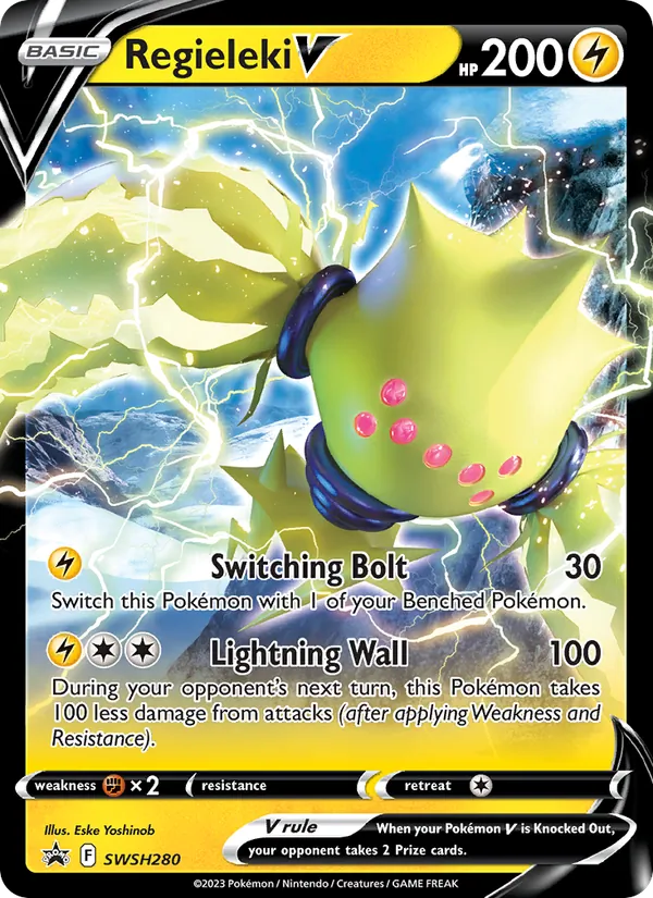 Regieleki V #SWSH280, SWSH Black Star Holo, TCGdex reference