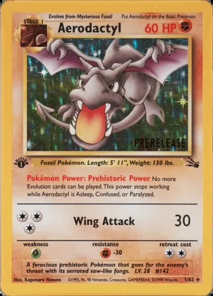 Aerodactyl Prerelease - Starlight holo PSA reference placeholder
