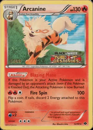 Arcanine Staff Prerelease PSA reference placeholder