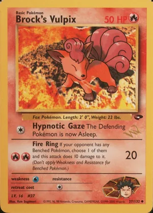 Brock's Vulpix Gold W stamp PSA reference placeholder