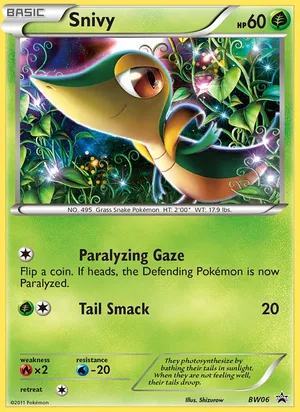 Snivy #BW06, BW Black Star Holo, TCGdex reference