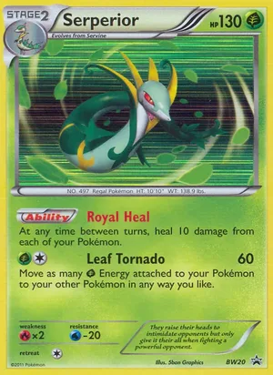 Serperior #BW20, BW Black Star Holo, TCGdex reference