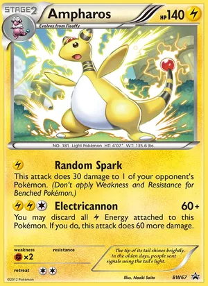 Ampharos #BW67, BW Black Star Pixel Cosmos Holo, TCGdex reference