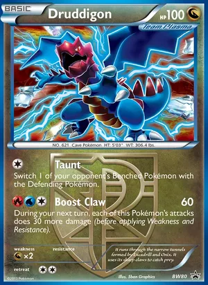 Druddigon #BW80, BW Black Star Cosmos Holo, TCGdex reference