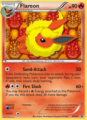 Flareon #BW88, BW Black Star Holo, TCGdex reference